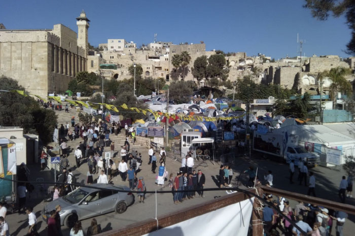 אוהלים לאירוח בשבת חיי שרה בחברון